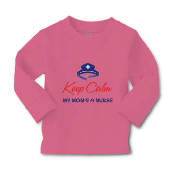 Baby Clothes Keep Calm My Mom Is A Nurse Mom Mothers Day Style B Cotton