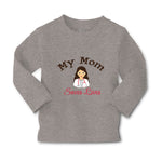 Baby Clothes My Mom Saves Lives Doctor Nurse Mom Mothers Day Boy & Girl Clothes - Cute Rascals