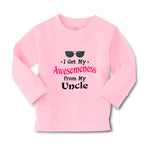 Baby Clothes I Get My Awesomeness from My Uncle Style A Boy & Girl Clothes - Cute Rascals