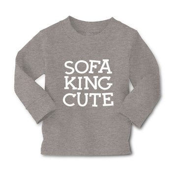 Baby Clothes Sofa King Cute Funny Humor A Boy & Girl Clothes Cotton