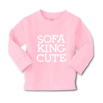 Baby Clothes Sofa King Cute Funny Humor A Boy & Girl Clothes Cotton