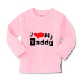 Baby Clothes I Love My Daddy Dad Father's Day Style C Boy & Girl Clothes Cotton