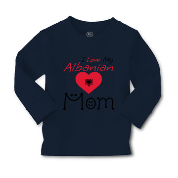 Baby Clothes I Love My Albanian Mom Boy & Girl Clothes Cotton