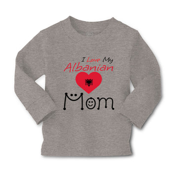 Baby Clothes I Love My Albanian Mom Boy & Girl Clothes Cotton