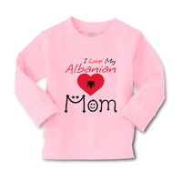Baby Clothes I Love My Albanian Mom Boy & Girl Clothes Cotton - Cute Rascals