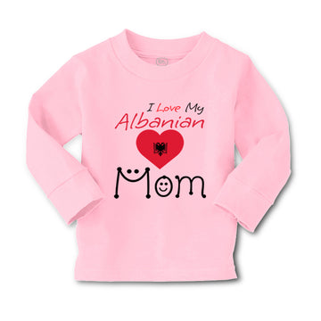 Baby Clothes I Love My Albanian Mom Boy & Girl Clothes Cotton