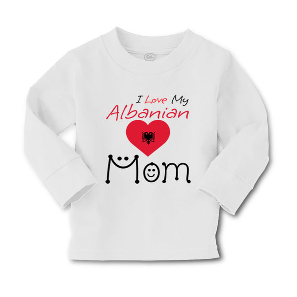 Baby Clothes I Love My Albanian Mom Boy & Girl Clothes Cotton - Cute Rascals