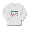 Baby Clothes Science Is for Girls Geek Teacher School Education Cotton