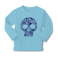 Baby Clothes Skull Halloween Funny Humor Style A Boy & Girl Clothes Cotton