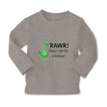 Baby Clothes Rawr! Means I Love You in Dinosaur Dino Boy & Girl Clothes Cotton