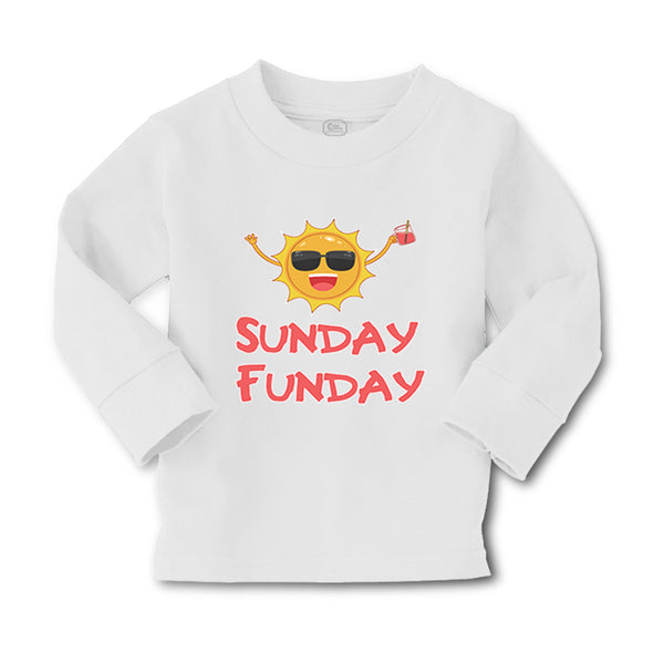 Baby Clothes Sunday Funday Funny Humor Boy & Girl Clothes Cotton - Cute Rascals