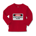 Baby Clothes Danger Is My Middle Name Funny Humor Style B Boy & Girl Clothes