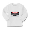 Baby Clothes Danger Is My Middle Name Funny Humor Style B Boy & Girl Clothes