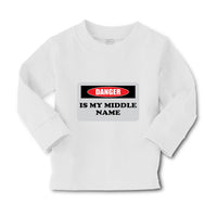 Baby Clothes Danger Is My Middle Name Funny Humor Style B Boy & Girl Clothes - Cute Rascals