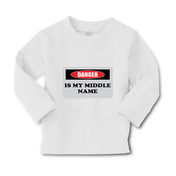 Baby Clothes Danger Is My Middle Name Funny Humor Style B Boy & Girl Clothes - Cute Rascals