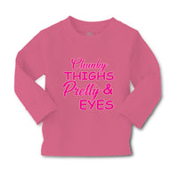 Baby Clothes Chunky Thighs and Pretty Eyes Funny Boy & Girl Clothes Cotton - Cute Rascals