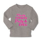 Baby Clothes Chunky Thighs and Pretty Eyes Funny Boy & Girl Clothes Cotton - Cute Rascals