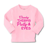 Baby Clothes Chunky Thighs and Pretty Eyes Funny Boy & Girl Clothes Cotton - Cute Rascals