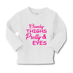 Baby Clothes Chunky Thighs and Pretty Eyes Funny Boy & Girl Clothes Cotton - Cute Rascals