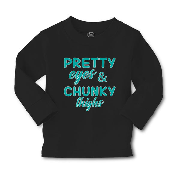 Baby Clothes Pretty Eyes and Chunky Thighs Funny Boy & Girl Clothes Cotton - Cute Rascals