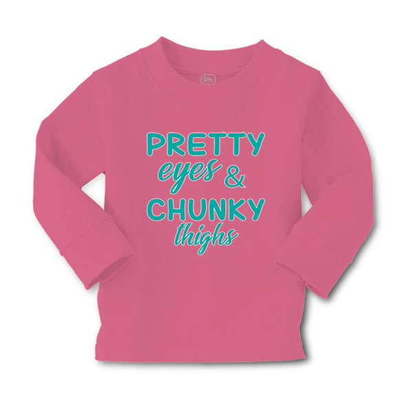 Baby Clothes Pretty Eyes and Chunky Thighs Funny Boy & Girl Clothes Cotton - Cute Rascals