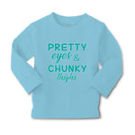 Baby Clothes Pretty Eyes and Chunky Thighs Funny Boy & Girl Clothes Cotton - Cute Rascals