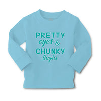Baby Clothes Pretty Eyes and Chunky Thighs Funny Boy & Girl Clothes Cotton - Cute Rascals