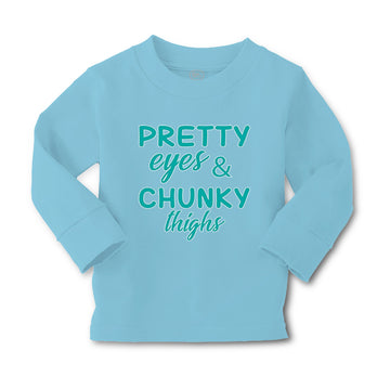 Baby Clothes Pretty Eyes and Chunky Thighs Funny Boy & Girl Clothes Cotton