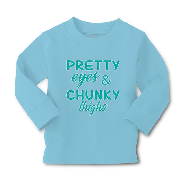 Baby Clothes Pretty Eyes and Chunky Thighs Funny Boy & Girl Clothes Cotton - Cute Rascals