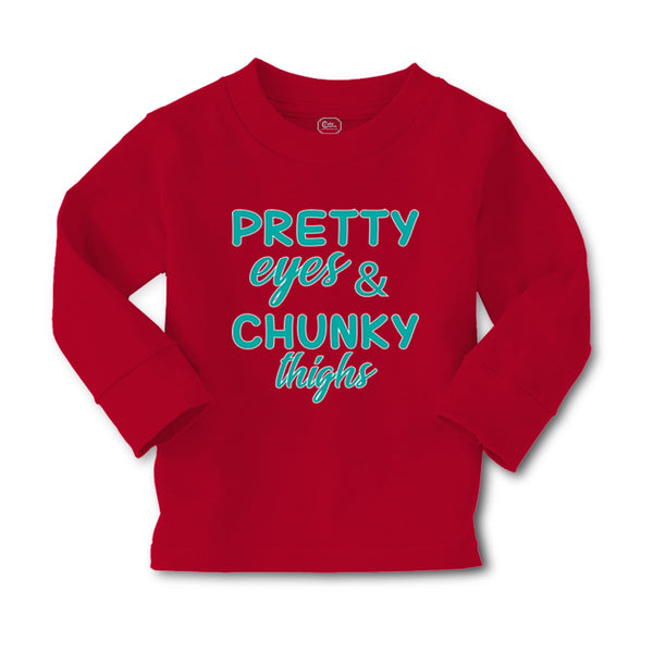 Baby Clothes Pretty Eyes and Chunky Thighs Funny Boy & Girl Clothes Cotton - Cute Rascals