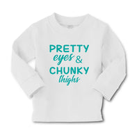 Baby Clothes Pretty Eyes and Chunky Thighs Funny Boy & Girl Clothes Cotton - Cute Rascals