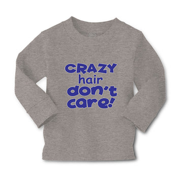 Baby Clothes Crazy Hair Don'T Care Funny Humor Boy & Girl Clothes Cotton