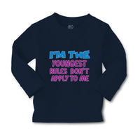 Baby Clothes I'M The Youngest Rules Don'T Apply to Me Funny Humor Cotton - Cute Rascals