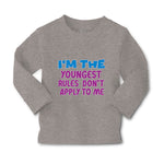 Baby Clothes I'M The Youngest Rules Don'T Apply to Me Funny Humor Cotton - Cute Rascals