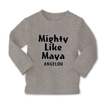 Baby Clothes Mighty like Maya Angelou Funny Humor Boy & Girl Clothes Cotton