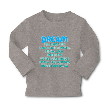Baby Clothes Dream like Martin - Lead like Harriet - Fight like Malcom - Cotton