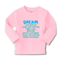 Baby Clothes Dream like Martin - Lead like Harriet - Fight like Malcom - Cotton - Cute Rascals