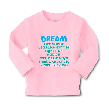 Baby Clothes Dream like Martin - Lead like Harriet - Fight like Malcom - Cotton