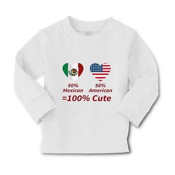 Baby Clothes 50% Mexican 50% American = 100% Cute Boy & Girl Clothes Cotton