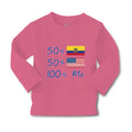 Baby Clothes 50%Ecuador + 50% American = 100% Me Boy & Girl Clothes Cotton