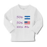 Baby Clothes 50% Honduran + 50% Usa = 100% Me Boy & Girl Clothes Cotton - Cute Rascals