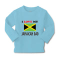 Baby Clothes I Love My Jamaican Dad Style B Boy & Girl Clothes Cotton