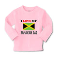 Baby Clothes I Love My Jamaican Dad Style B Boy & Girl Clothes Cotton