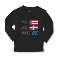 Baby Clothes 50% Puerto Rican 50% Dominican = 100% Me Boy & Girl Clothes Cotton - Cute Rascals