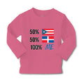 Baby Clothes 50% Puerto Rican 50% Dominican = 100% Me Boy & Girl Clothes Cotton