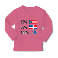 Baby Clothes 50% Puerto Rican 50% Dominican = 100% Me Boy & Girl Clothes Cotton - Cute Rascals