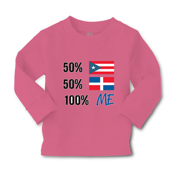 Baby Clothes 50% Puerto Rican 50% Dominican = 100% Me Boy & Girl Clothes Cotton