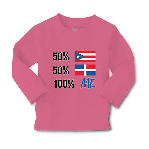 Baby Clothes 50% Puerto Rican 50% Dominican = 100% Me Boy & Girl Clothes Cotton - Cute Rascals