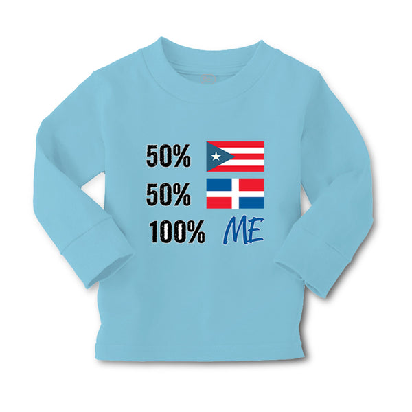 Baby Clothes 50% Puerto Rican 50% Dominican = 100% Me Boy & Girl Clothes Cotton - Cute Rascals