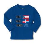 Baby Clothes 50% Puerto Rican 50% Dominican = 100% Me Boy & Girl Clothes Cotton - Cute Rascals